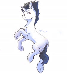 Size: 2126x2362 | Tagged: safe, artist:march, oc, oc only, oc:凌宇, pony, unicorn, high res, male, solo