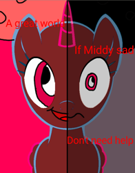 Size: 674x858 | Tagged: safe, artist:shafiqhafizi70, oc, alicorn, pony, 1000 hours in ms paint, base, dark side, female, mare, picture, quote