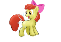 Size: 1818x1250 | Tagged: safe, artist:bill-the-pony, apple bloom, earth pony, pony, g4, 2013, blank flank, female, filly, solo