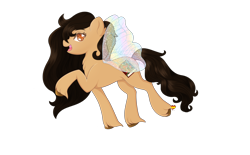 Size: 3530x2182 | Tagged: safe, oc, oc only, oc:laurel, flutter pony, pegasus, pony, twinkle eyed pony, colored wings, fetlock tuft, flying, gradient wings, high res, multicolored wings, rainbow wings, solo, sparkles, sparkly wings, wings