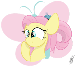 Size: 809x721 | Tagged: safe, artist:sugarcloud12, fluttershy, pony, g4, bust, older, portrait, simple background, solo, transparent background