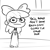 Size: 3000x3000 | Tagged: safe, artist:tjpones, apple bloom, human, g4, black and white, cleric, clothes, cross, dress, female, freckles, grayscale, high res, humanized, looking at you, monochrome, offscreen character, solo