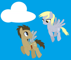 Size: 1280x1079 | Tagged: safe, artist:detailedatream1991, derpy hooves, doctor whooves, time turner, g4, female, male, ship:doctorderpy, shipping, straight