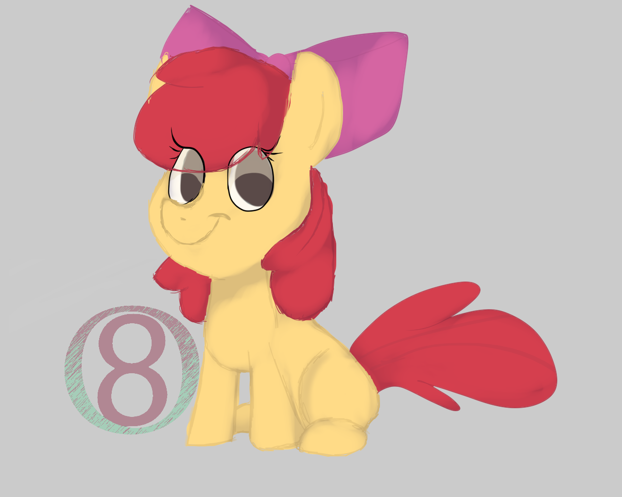 Safe Artist Orgin Apple Bloom Earth Pony Pony Female Filly Smiling Solo