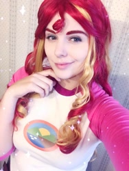 Size: 720x960 | Tagged: safe, artist:maddymoiselle, sunset shimmer, human, equestria girls, g4, my little pony equestria girls: legend of everfree, clothes, cosplay, costume, irl, irl human, photo