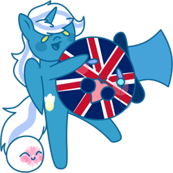 Size: 528x528 | Tagged: safe, artist:fancy-graphics, oc, oc:fleurbelle, alicorn, pony, alicorn oc, chibi, female, hat, heart, horn, mare, polandball, simple background, solo, top hat, transparent background, wings, yellow eyes