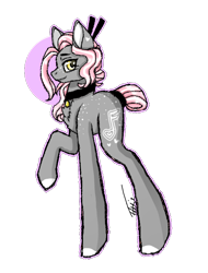 Size: 586x773 | Tagged: safe, artist:inspiredpixels, oc, oc only, earth pony, pony, collar, female, freckles, mare, simple background, solo, standing, transparent background