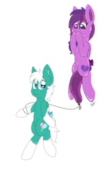 Size: 836x1280 | Tagged: safe, artist:cuddle_cruise, oc, oc only, oc:emilia starsong, balloon pony, inflatable pony, pegasus, pony, balloon, balloon fetish, bipedal, blush sticker, blushing, commission, cute, fetish, floating, heart eyes, helium, shy, string, wingding eyes, ych example, your character here