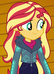 Size: 521x716 | Tagged: safe, screencap, sunset shimmer, equestria girls, equestria girls series, g4, holidays unwrapped, winter break-in, spoiler:eqg series (season 2), cropped, solo