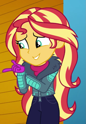 Size: 471x681 | Tagged: safe, screencap, sunset shimmer, equestria girls, equestria girls specials, g4, my little pony equestria girls: better together, my little pony equestria girls: holidays unwrapped, winter break-in, cropped, solo