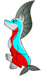 Size: 2012x3632 | Tagged: safe, artist:agdapl, oc, oc only, sea pony, high res, male, seapony oc, simple background, smiling, solo, transparent background
