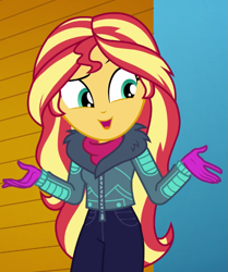 Size: 575x687 | Tagged: safe, screencap, sunset shimmer, equestria girls, equestria girls specials, g4, my little pony equestria girls: better together, my little pony equestria girls: holidays unwrapped, winter break-in, cropped, solo