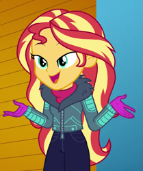 Size: 575x687 | Tagged: safe, screencap, sunset shimmer, equestria girls, equestria girls specials, g4, my little pony equestria girls: better together, my little pony equestria girls: holidays unwrapped, winter break-in, cropped, solo