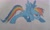 Size: 2560x1536 | Tagged: safe, artist:karadeg, derpibooru exclusive, rainbow dash, pony, g4, graph paper, pixel art, solo, traditional art