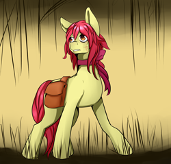 Size: 4700x4500 | Tagged: safe, artist:artsenravenbrave, apple bloom, earth pony, pony, story of the blanks, g4, bag, blood, cut, female, mare, older, saddle bag, solo