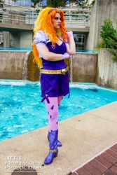 Size: 667x1000 | Tagged: safe, artist:littleprofessorproductions, artist:shelbeanie, adagio dazzle, human, bronycon, bronycon 2015, equestria girls, g4, clothes, cosplay, costume, disguise, disguised siren, facebook, irl, irl human, photo