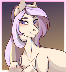 Size: 3636x4000 | Tagged: safe, artist:fajnk, oc, oc only, earth pony, pony, artfight, cute, earth pony oc, eyebrows, female, gift art, mare, smiling, solo