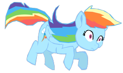 Size: 1280x764 | Tagged: safe, artist:benpictures1, artist:chedx, edit, rainbow dash, pegasus, pony, comic:the storm kingdom, g4, my little pony: the movie, bad end, cute, dashabetes, female, implied tempest shadow, inkscape, mare, shocked, shocked expression, simple background, solo, transparent background, vector