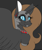 Size: 1928x2304 | Tagged: safe, artist:silenceshadowwolf, oc, oc only, alicorn, pony, alicorn oc, bust, dark background, ear piercing, eyelashes, female, grin, helmet, horn, not nightmare moon, peytral, piercing, smiling, solo, wings