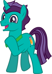 Size: 340x481 | Tagged: safe, artist:minty root, artist:stormdraws, oc, oc only, oc:corpulent brony, pony, unicorn, bowtie, male, simple background, smiling, solo, stallion, transparent background, vector