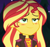 Size: 772x729 | Tagged: safe, screencap, sunset shimmer, equestria girls, equestria girls specials, g4, my little pony equestria girls: better together, my little pony equestria girls: sunset's backstage pass, blushing, cropped, music festival outfit, out of context, solo