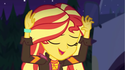 Size: 1920x1072 | Tagged: safe, screencap, sunset shimmer, equestria girls, equestria girls specials, g4, my little pony equestria girls: better together, my little pony equestria girls: sunset's backstage pass, music festival outfit, solo