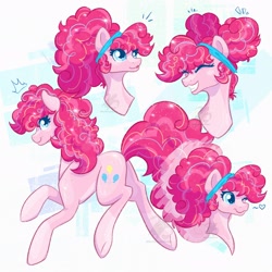 Size: 2048x2048 | Tagged: safe, artist:turtletroutstudios, pinkie pie, pony, g4, alternate hairstyle, high res, solo