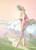 Size: 1595x2232 | Tagged: safe, artist:dandy, vapor trail, pegasus, anthro, unguligrade anthro, g4, breasts, busty vapor trail, cleavage, clothes, cloud, eye clipping through hair, eyebrows, eyebrows visible through hair, female, midriff, pants, smiling, solo, sports bra, sweatpants, tube top, wings