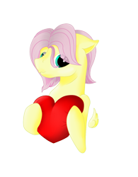 Size: 1000x1282 | Tagged: safe, artist:schokocream, fluttershy, pegasus, pony, g4, bust, butterscotch, floating wings, heart, heart pillow, male, pillow, rule 63, simple background, solo, stallion, transparent background, wings