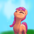 Size: 2048x2048 | Tagged: safe, artist:pfeffaroo, sunny starscout, earth pony, pony, g5, braid, cute, eyes closed, female, high res, mare, sky, smiling, solo, sunnybetes, sweet dreams fuel