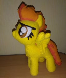 Size: 1080x1267 | Tagged: safe, artist:jbond, spitfire, pegasus, pony, g4, female, handmade, irl, mare, photo, photography, plushie, solo