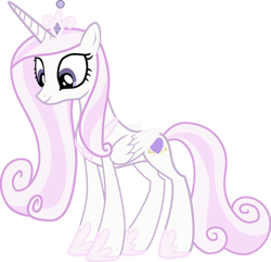 Size: 910x878 | Tagged: safe, artist:confrank01, edit, vector edit, fleur-de-lis, princess cadance, alicorn, pony, ponyar fusion, g4, concave belly, crown, female, fusion, jewelry, mare, princess ca-de-lis, recolor, regalia, simple background, slender, smiling, solo, thin, transparent background, vector