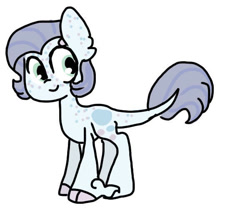 Size: 600x500 | Tagged: safe, artist:skyrimbetches, oc, oc only, dracony, hybrid, cloven hooves, interspecies offspring, offspring, parent:rarity, parent:spike, parents:sparity, simple background, smiling, solo, white background