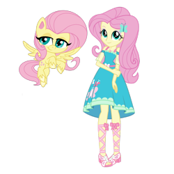 Size: 1024x1024 | Tagged: editor needed, safe, artist:emeraldblast63, artist:twilirity, edit, fluttershy, human, pegasus, pony, equestria girls, equestria girls series, g4, g4.5, my little pony: pony life, spoiler:eqg series (season 2), clothes, duo, duo female, eyeshadow, female, flying, geode of fauna, human ponidox, magical geodes, makeup, self ponidox, simple background, transparent background, vector