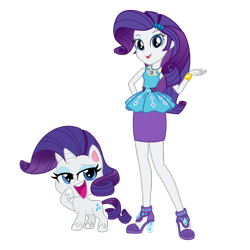 Size: 1024x1024 | Tagged: editor needed, safe, artist:emeraldblast63, artist:twilirity, edit, rarity, human, pony, unicorn, equestria girls, g4, g4.5, my little pony equestria girls: better together, my little pony: pony life, darling, eyeshadow, geode of shielding, human ponidox, magical geodes, makeup, rarity peplum dress, self ponidox, simple background, transparent background, vector