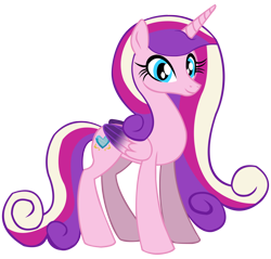 Size: 7600x7270 | Tagged: safe, artist:laszlvfx, princess cadance, alicorn, pony, g4, absurd resolution, female, mare, simple background, solo, transparent background, vector, wrong eye color