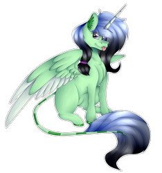 Size: 3288x3516 | Tagged: safe, artist:chazmazda, oc, oc only, alicorn, earth pony, pegasus, pony, unicorn, :p, bobble, colored wings, full body, gradient, gradient wings, high res, highlight, highlighted, highlights, horn, large wings, long hair, long tail, markings, payment, payment art, photo, shade, shading, smiling, solo, tail, tongue out, transparent, wings