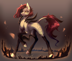 Size: 4919x4210 | Tagged: safe, artist:mian1205, oc, oc only, oc:emala jiss, pegasus, pony, absurd resolution, coat markings, female, leonine tail, mare, smiling, solo, tail