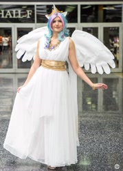 Size: 3669x5136 | Tagged: safe, princess celestia, human, g4, anime central, clothes, cosplay, costume, irl, irl human, photo, sleeveless