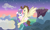 Size: 6465x3866 | Tagged: safe, artist:candyandflurry, pound cake, princess flurry heart, alicorn, pegasus, pony, g4, cloud, female, flying, male, mare, older, older flurry heart, older pound cake, ship:poundflurry, shipping, stallion, straight