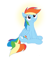Size: 2071x2227 | Tagged: safe, artist:eels, rainbow dash, pegasus, pony, g4, blushing, c:, cute, dashabetes, high res, simple background, smiling, solo, white background