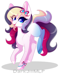 Size: 2967x3541 | Tagged: safe, artist:darkjillmlp123, oc, oc only, oc:brigitte, earth pony, pony, earth pony oc, eye clipping through hair, female, high res, looking at you, mare, open mouth, open smile, simple background, smiling, smiling at you, solo, standing on two hooves, transparent background