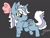 Size: 512x386 | Tagged: safe, artist:zapidomoon, oc, oc:fleurbelle, alicorn, pony, alicorn oc, bow, chibi, female, hair bow, horn, mare, solo, wings, yellow eyes