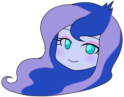 Size: 787x614 | Tagged: safe, alternate version, artist:batipin, part of a set, vice principal luna, equestria girls, g4, head only, simple background, solo, transparent background