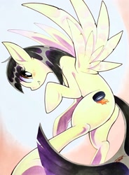 Size: 1504x2048 | Tagged: safe, artist:025aki, wild fire, pegasus, pony, g4, female, mare, solo, spread wings, wings