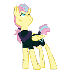 Size: 1280x1267 | Tagged: safe, artist:benpictures1, artist:chedx, edit, fluttershy, pony, comic:the storm kingdom, g4, my little pony: the movie, bad end, command 6, commander fluttershy, crystal of light, inkscape, vector