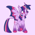 Size: 1200x1200 | Tagged: safe, artist:britebuck, twilight sparkle, alicorn, pony, g4, cloven hooves, coat markings, curved horn, facial markings, horn, hybrid wings, leonine tail, rainbow power, redesign, smiling, solo, star (coat marking), twilight sparkle (alicorn), wings