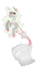 Size: 405x810 | Tagged: safe, artist:dojero, oc, oc only, seapony (g4), dorsal fin, eyelashes, female, fins, fish tail, flowing tail, glass, jewelry, necklace, pearl necklace, seashell, simple background, smiling, solo, tail, transparent background