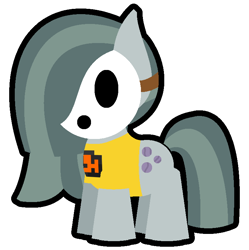 Size: 758x761 | Tagged: safe, artist:shybeat, marble pie, earth pony, pony, shy guy, g4, beat, clothes, female, jet set radio, logo, mare, mask, shirt, simple background, super mario bros., transparent background