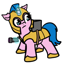 Size: 568x505 | Tagged: safe, artist:neuro, oc, oc only, oc:meridian, pony, unicorn, female, guardsmare, mare, royal guard, solo